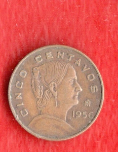 MEXICO 5 CENTS 1956 - Picture 1 of 2