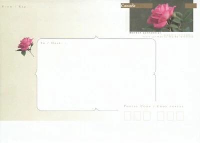 CANADA - POSTAL STATIONERY EN325 - EN328 COMPLETE SET OF ROSES (WRITING KIT) - Image 1 of 4
