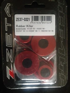 ZETA RUBBER KILLER KILLERS FITSSUZUKI RMZ 250 RM250Z 2004-2006 RED - Picture 1 of 2