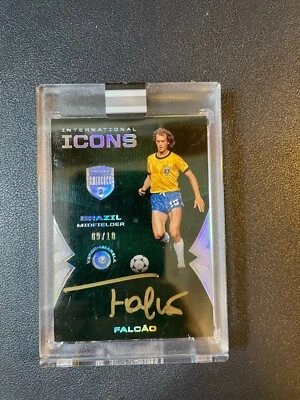 2018 Panini Eminence Falcao Auto Autograph Brazil Roma International Icon 9/10 - Image 1 of 2