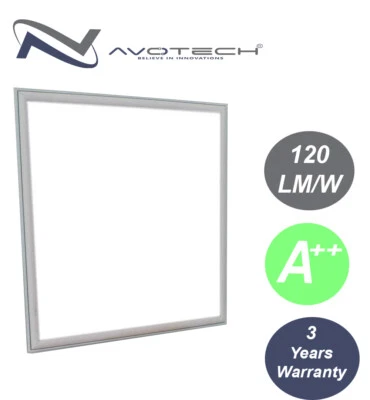 4x 48W LED Panel Light Recessed Celing Cool White 6500 K 600 x 600 x 10mm 4800LM - Image 1 of 4