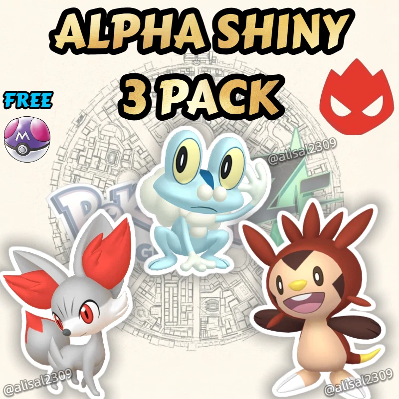 KALOS STARTERS ✨ALPHA SHINY 6IV ✨FENNEKIN + FROAKIE + CHESPIN✨Pokemon Legends ZA - Image 1 of 1