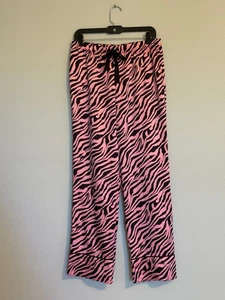 VICTORIA'S SECRET DAMEN PYJAMAHOSE, GR: M ROSA & SCHWARZ SATIN ELASTISCHER BUND - Bild 1 von 4