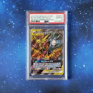 Moltres & Zapdos & Articuno GX SM210 Sm Holo ETB Promo PSA 10 Gem Mint - Picture 1 of 2