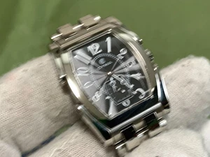 Cyma Mini Black Dial Sapphire crystal Silver Tone s/s Women's Quartz Wrist Watch - Picture 1 of 19