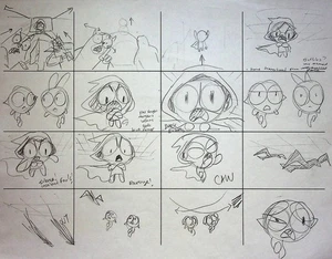The Powerpuff Girls 2016 Diego Molano Production Hand-Drawn Storyboard Page - Picture 1 of 2