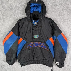Vintage Starter Florida Alligatoren Jacke Schwarz Pullover Herren Small 90s Rare Puffer - Bild 1 von 12