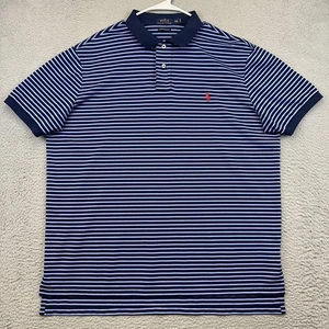 Polo Ralph Lauren Polo Para Hombres 2XL Azul Marino Rayas Rendimiento Golf Elástico - Imagen 1 de 11