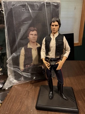SIDESHOW PREMIUM FORMAT STAR WARS ANH HAN SOLO 1/4 SCALE STATUE 2005 Displayed - Image 1 of 4