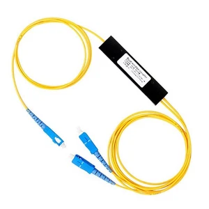 2m Ftth SC UPC 1X2 PLC Singlemode Fiber Optical Splitter FBT Optical Coupler - Afbeelding 1 van 17
