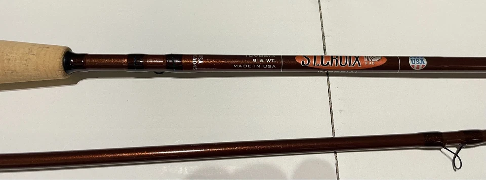 St Croix Imperial USA Fly Rod - 9 foot, 6 weight, 4 piece Fly Rod and Case - New - Image 1 of 4