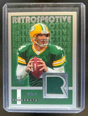 Camisetas Fleer Hot Prospects Brett Favre 2006 retrospectivas #RE-BF Packers Foto 1 de 2