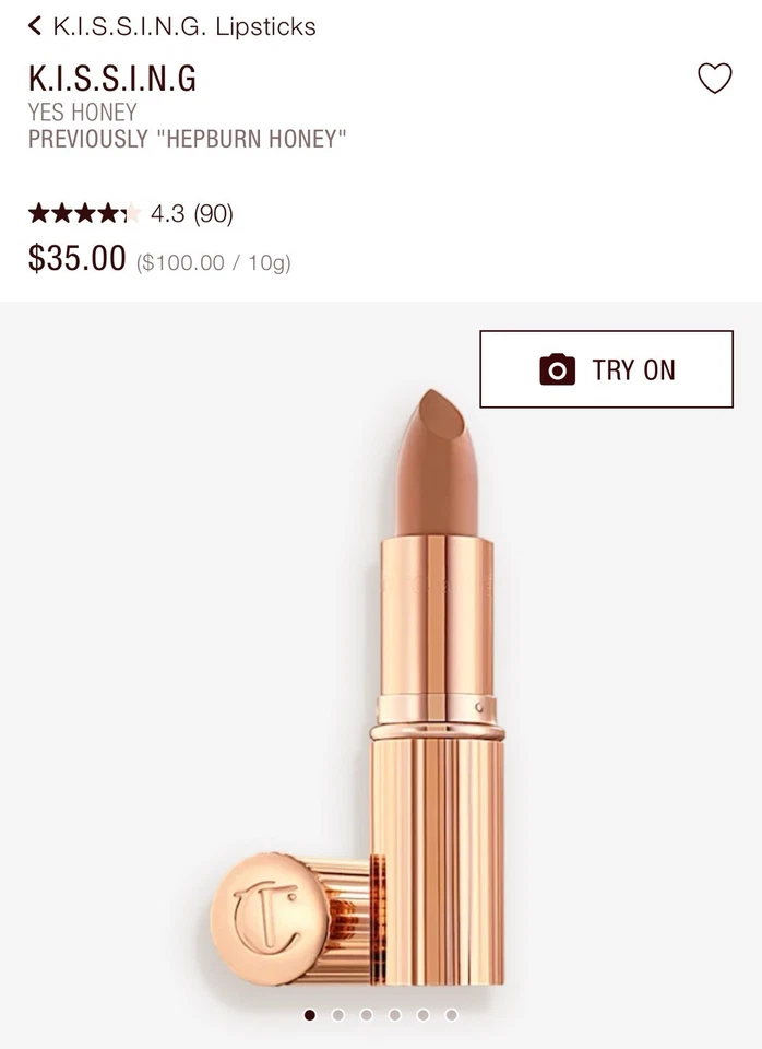 Charlotte Tilbury Yes Honey K.I.S.S.I.N.G. Fallen From The Lipstick Tree Nuevo Foto 1 de 1