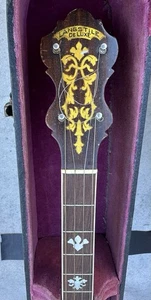 Vintage 1920’s Langstile Deluxe Tenor 4 String Banjo 19 Fret By William L. Lange - Bild 1 von 15