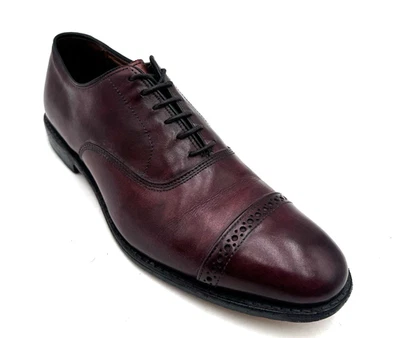 Zapatos para hombre Allen Edmonds Fifth Avenue talla 10 marrón oscuro borgoña puntera Oxford Foto 1 de 4