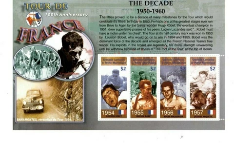 Grenadines 2003 - Tour De France - Sheet of Four stamps - MNH Cover