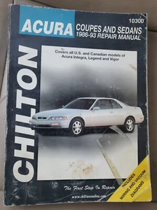 Repair Manual Acura Intengra Legend Vigor 1986 1987 1988 1989 1990 1991 1992 93 - Picture 1 of 3