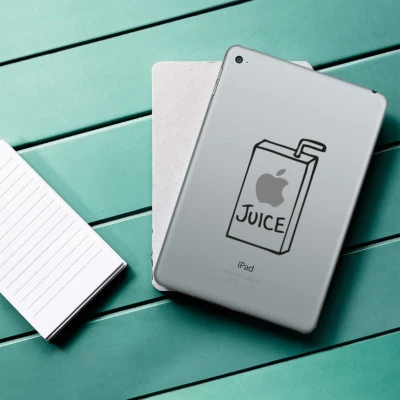 APPLE JUICE Apple iPad Decal Sticker fits iPad Mini, iPad Air & iPad Pro models - Image 1 of 2