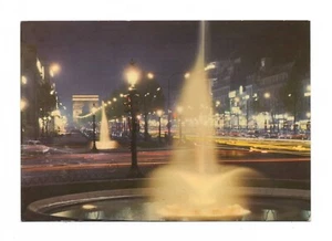 Parigi Champs Elysees Notturno FG cartolina vintage postcard postkarte MA1561 - Imagen 1 de 2