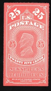 MOMEN: US STAMPS #PR7 NEWSPAPER NO GUM AS ISSUED VF LOT #78685 - Picture 1 of 2