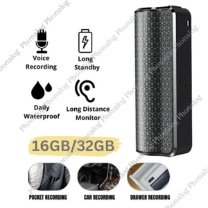 16GB 32GB Spy Magnetic Recording Device Voice Activated Mini Audio Recorder MP3 - Picture 1 of 13