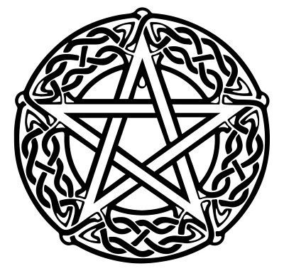 PENTAGRAMA NUDO CELTA WICCA DRUIDA PAGAN Vinilo Calcomanía Coche Pared Pegatina  Foto 1 de 4