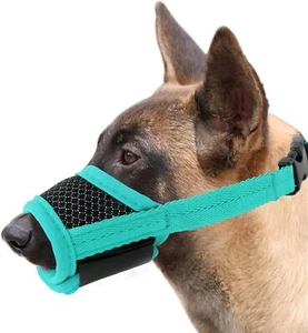 Hundemaulkorb für große Hunde, verstellbarer Maulkorb Giftköderschutz Hunde - Bild 1 von 11