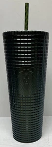 Bicchiere Starbucks 2021 Holiday verde glitter griglia borchia tazza fredda 24 oz Venti - NUOVO - Foto 1 di 5