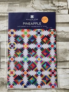Edredón Missouri Star Quilt Co patrón de piña 5 cuadrados #PAT1683 - Imagen 1 de 5