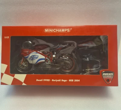 Ducati 999RS Noriyuki Haga WSB 2004 1/12 Capirossi  122040241 Minichamps - Immagine 1 di 2
