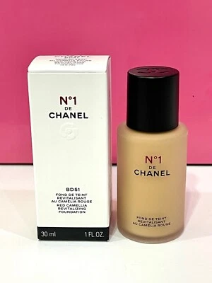 Chanel No.1 Red Camellia Revitalizing Foundation 1 fl.oz./30ml. New Boxed - BD51 - Image 1 of 2