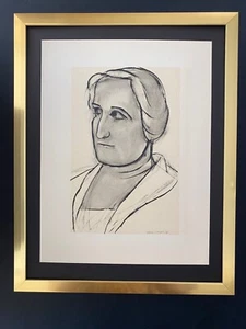 Henri Matisse + Signed Print from 1954 Printed in France by Mourlot + Framed - Picture 1 of 3