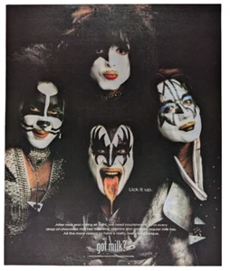 1999 KISS Gene Simmons Got Milk? Original Print Ad Rolling Stone 9.5x11.5" - Bild 1 von 1