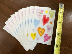 10 pegatinas mods Mrs Grossmans corazones encantadores rojo amor brillo día de San Valentín - Imagen 1 de 3