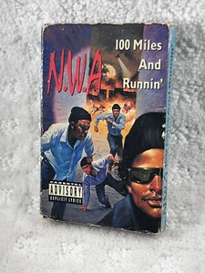 NWA - 100 Miles & Runnin' (Cassette Single Tape Black Version Clear Tape) - Picture 1 of 6
