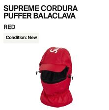 Supreme Cordura Puffer Balaclava (Red) FW22 Brand New 