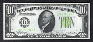FR. 2004-D 1934 $10 LIGHT GREEN SEAL FRN CLEVELAND, OH GEM UNCIRCULATED - Picture 1 of 2
