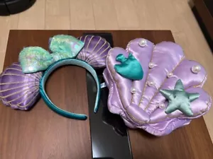 Tokyo Disney The Little Mermaid Ariel Shoulder Bag & Head Band Set TDS TDR TDL - Picture 1 of 20