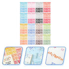  16 Sheets Decorative Stickers Decals Letters Greeting Cards Scrapbook Manual