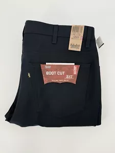 NEW Vintage Levis 517 Bootcut Black Polyester Pants Mens Size 40x32 Cowboy - Foto 1 di 8