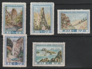 Corea..... 1960 Sc # 227-31 Diamond Mountain MNH NGAI - Imagen 1 de 1