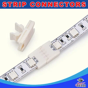 10 x 10 mm striscia 4 pin 2 strisce connettore giunto con design blocco solido per striscia led - Foto 1 di 1