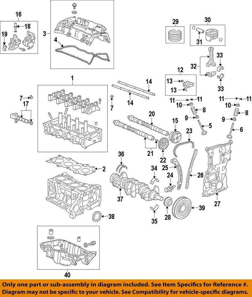 Honda OEM 15-20 Ajuste Motor Transaje Piezas-Junta Cubierta Válvula 123415R1003 Foto 1 de 1