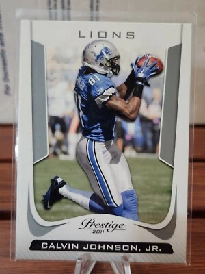 2011 Panini Prestige Football Calvin Johnson Jr. - Detroit Lions - Card #65 -HOF - Image 1 of 2