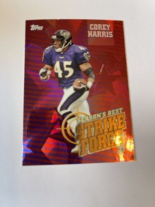 1999 Topps Chrome Season's Best Refractor Corey Harris Ravens #SB24