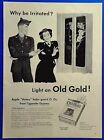 1945 Old Gold Cigarettes Why be Irritated? Vintage 1940's Tobacco Print Ad