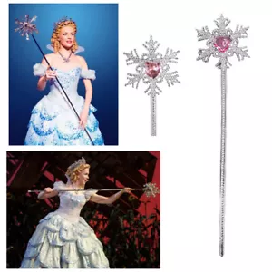 Glinda Bacchetta Magica Rosa Cosplay Costume Accessori Halloween Carnevale Props - Foto 1 di 4