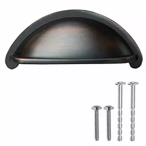 Oil Rubbed Bronze Kitchen Cabinet Pulls - 10 Pack of Kitchen Cabinet Hardware - Picture 1 of 8