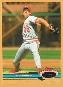 Rob Dibble Cincinnati Reds #131 - Topps Stadium Club casi nuevo-como nuevo 1991 - Imagen 1 de 2