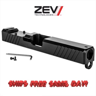 ZEV Z17 Deslizable Despojado de Trabajo con Corte RMR para Glock 17 Gen 1-3 SLD-Z17-3G-DUTY-RMR-B Foto 1 de 3